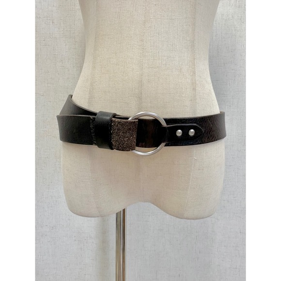 Lauren Ralph Lauren Accessories - Lauren Ralph Lauren Dark Brown Genuine Leather O-Ring Buckle Belt Womens Large
